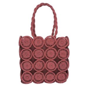 Madewell The Straw Catania Tote Sweet Dahlia